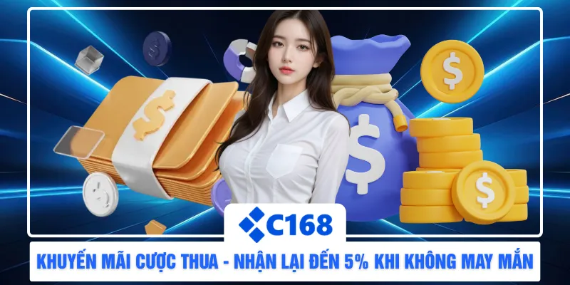 Khuyến Mãi Cược Thua - Nhận Lại Đến 5% Khi Không May Mắn