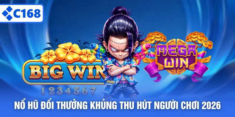 Nổ hũ C168 đổi thưởng khủng thu hút người chơi 2026